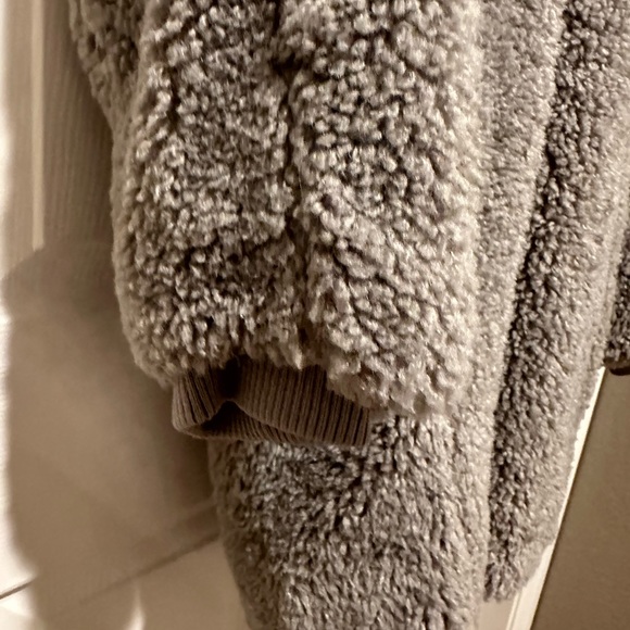 NWT J. Crew Mixed Sherpa Teddy Hooded Coat/Jacket - Picture 7 of 7